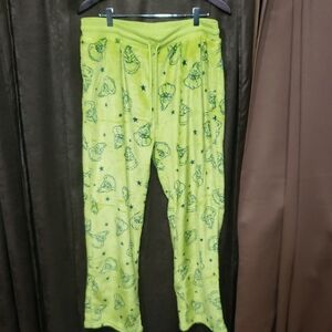 Dr. Seuss Lime Green Grinch Pajama Pants Women's Polyester Sleepwear